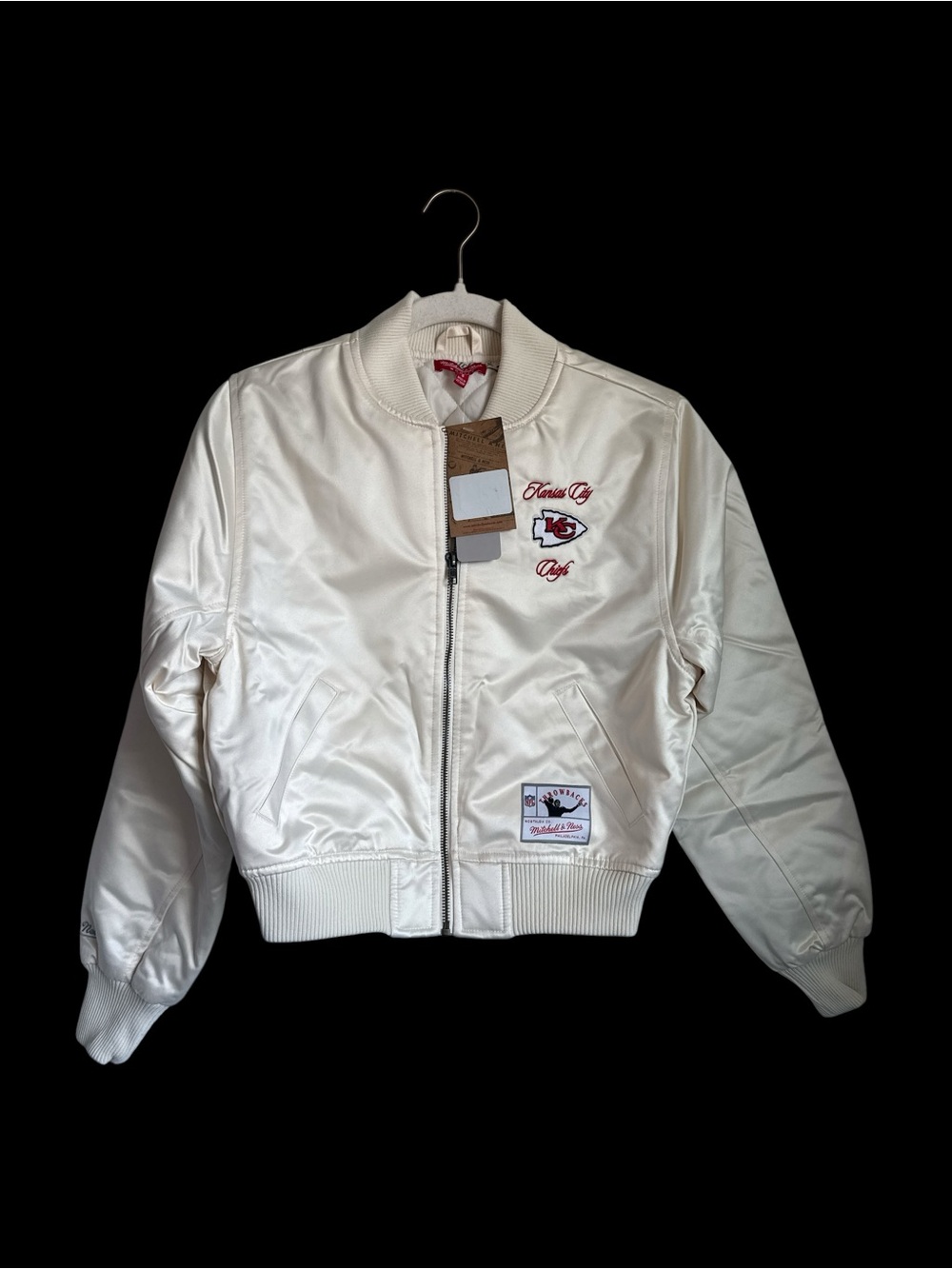NWT Mitchell & Ness Cheifs Women's Bomber Jacket